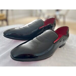 little black dress deodorant Genio Turkey Men's Genio Patent Leather Red Sole Shoes Formal 120196618 Black Stones, Size: 43 EU main image 1